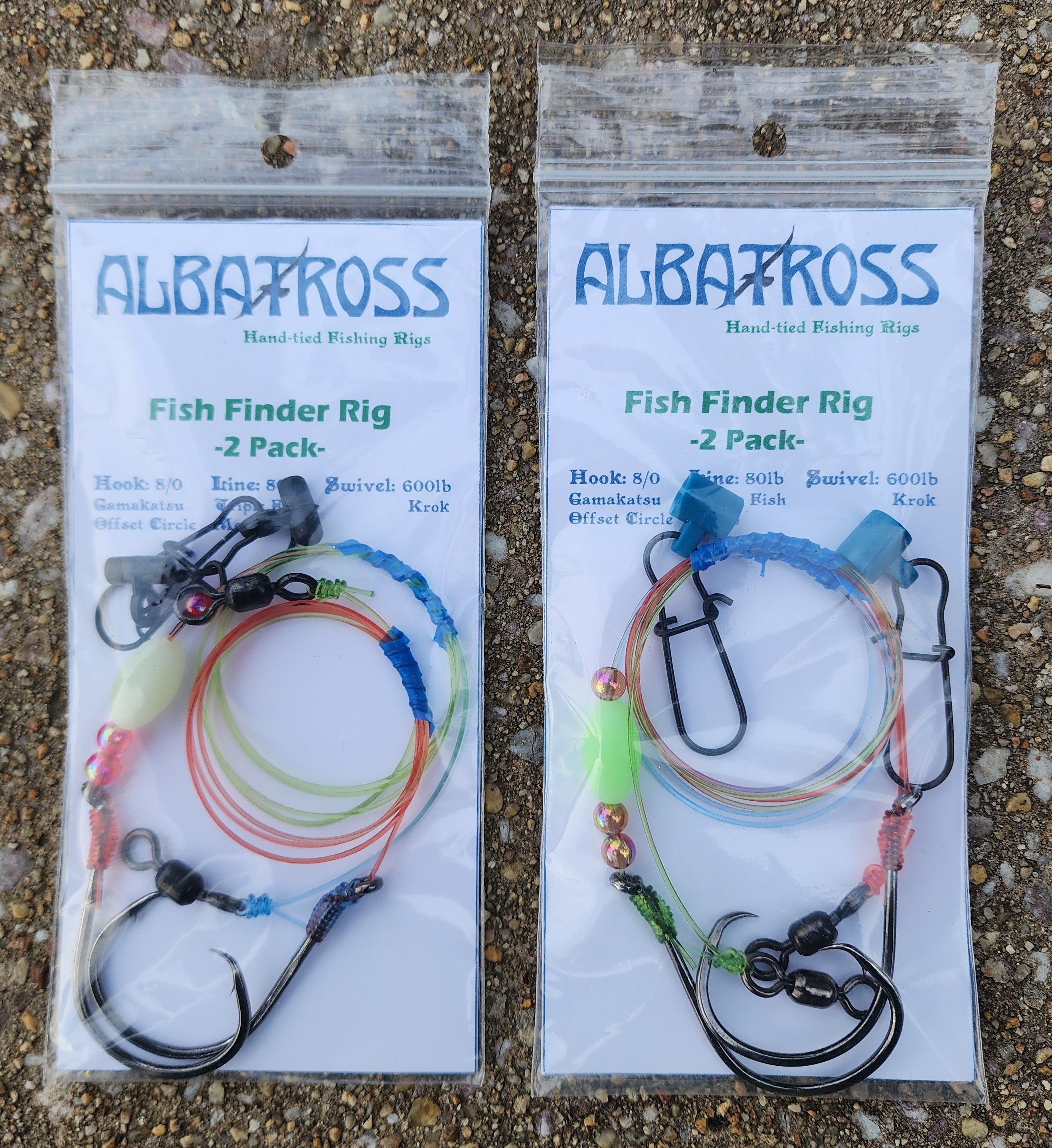 9 X Bait Butcher Hand Tied Sea Fishing Pulley Rigs - Mixed Hook Sizes (2/0, 3/0, 4/0)